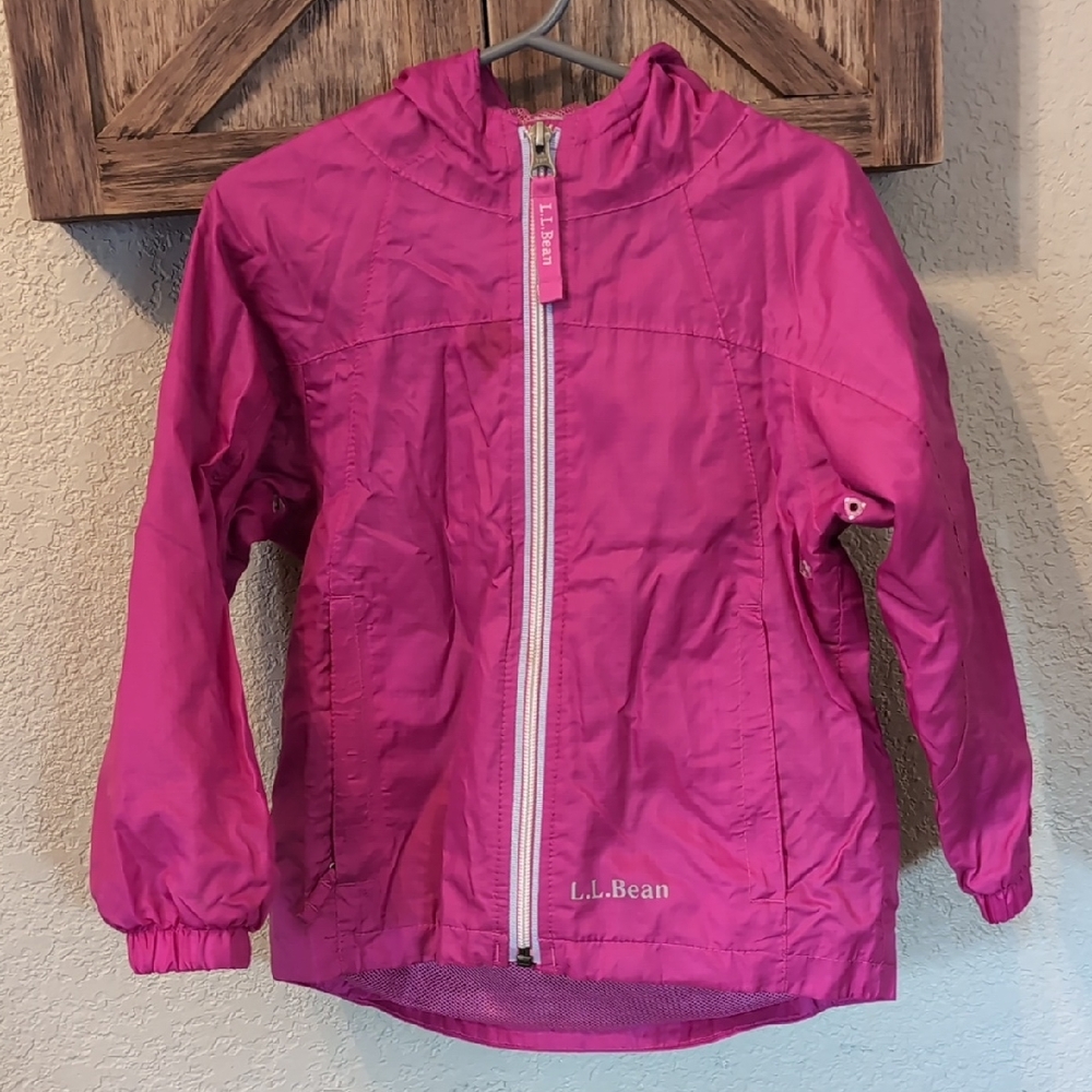 L.L. Bean Kids Pink Raincoat